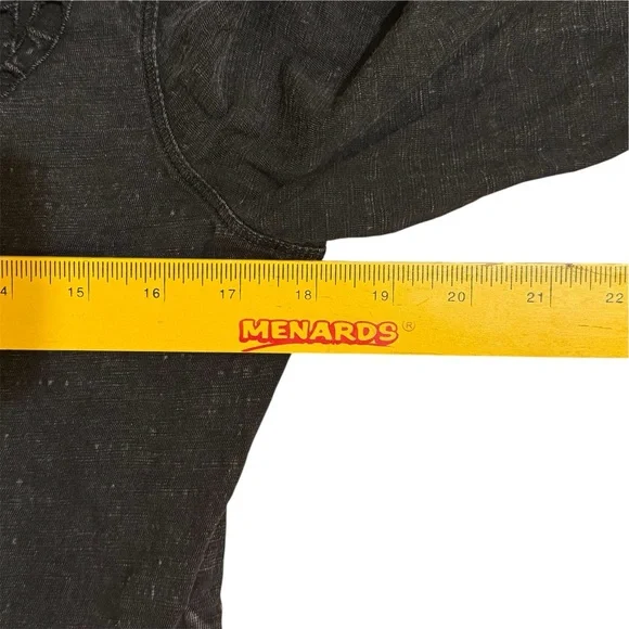 Free People Luna Long Sleeved Top in Washed Black - Picture 8 of 11